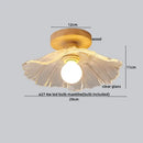 GobekUsa LED Ceiling Lamp Modern Style Wood Glass Luminaria