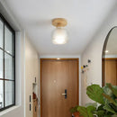 GobekUsa LED Ceiling Lamp Modern Style Wood Glass Luminaria