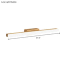 GobekUsa Minimalist Wood Linear Vanity Sconce Light - Beige LED Wall Fixture (16"/23.5"/31.5" Width)