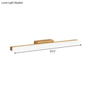 GobekUsa Minimalist Wood Linear Vanity Sconce Light - Beige LED Wall Fixture (16"/23.5"/31.5" Width)