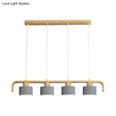 GobekUsa Nordic 3/4 Head Metal Island Chandelier for Dining Room & Kitchen