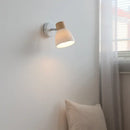 Modern wood and ribbed glass wall light fixture bedroom sconce by Decorbites