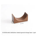 Modern wood and silver coffee filter stand kitchen storage rack by Decorbites
