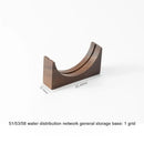 Modern wood and silver coffee filter stand kitchen storage rack by Decorbites