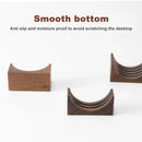 Modern wood and silver coffee filter stand kitchen storage rack by Decorbites