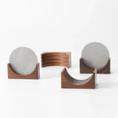 Modern wood and silver coffee filter stand kitchen storage rack by Decorbites
