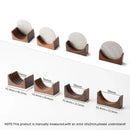 Modern wood and silver coffee filter stand kitchen storage rack by Decorbites