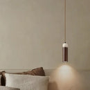 GobekUsa Iron LED Pendant Light Fixture for Home Living Room, Restaurant Yellow Travertine Ball Hang Lamp