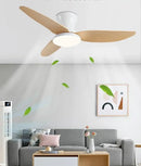 GobekUsa 30W Remote Control Ceiling Fan with Light - Modern Minimalist Design