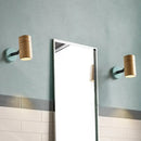 GobekUsa Wooden Wall Mounted Macaron Sconce Light Fixture - 1 Head Tube Lamp in Yellow/Green/Blue for Bathroom