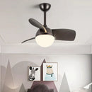 GobekUsa Bedroom & Study Ceiling Fan Light with Mute Electric Fan Chandelier, 110V 220V