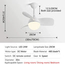GobekUsa Bedroom & Study Ceiling Fan Light with Mute Electric Fan Chandelier, 110V 220V