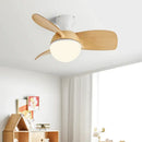 GobekUsa Bedroom & Study Ceiling Fan Light with Mute Electric Fan Chandelier, 110V 220V