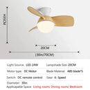 GobekUsa Bedroom & Study Ceiling Fan Light with Mute Electric Fan Chandelier, 110V 220V