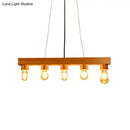 GobekUsa Modern Wood Bubble Hanging Ceiling Light with 5 Beige Heads – Ideal for Dining Room