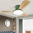 GobekUsa 52" DC Wood Ceiling Fan Light Remote Control Living Bedroom LED 35W