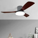 GobekUsa 52" DC Wood Ceiling Fan Light Remote Control Living Bedroom LED 35W