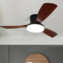 GobekUsa 52" DC Wood Ceiling Fan Light Remote Control Living Bedroom LED 35W