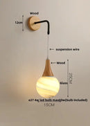 GobekUsa Cube LED Wall Lights | Modern Nordic Wood Design for Home Decor