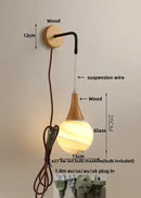GobekUsa Cube LED Wall Lights | Modern Nordic Wood Design for Home Decor