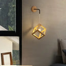 GobekUsa Cube LED Wall Lights | Modern Nordic Wood Design for Home Decor