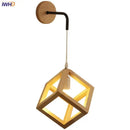GobekUsa Cube LED Wall Lights | Modern Nordic Wood Design for Home Decor