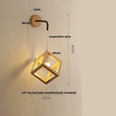 GobekUsa Cube LED Wall Lights | Modern Nordic Wood Design for Home Decor