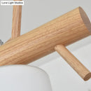 GobekUsa Modern Wood Cylinder Hanging Island Light in Beige - Stylish Island Lighting Fixture