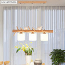 GobekUsa Modern Wood Cylinder Hanging Island Light in Beige - Stylish Island Lighting Fixture