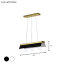 GobekUsa Modern Wood Island Billiard Light with Black/White Shade - 3 or 5 Lights for Restaurant