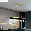 GobekUsa Modern Wood Island Billiard Light with Black/White Shade - 3 or 5 Lights for Restaurant