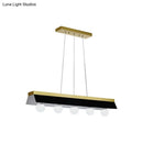 GobekUsa Modern Wood Island Billiard Light with Black/White Shade - 3 or 5 Lights for Restaurant