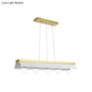 GobekUsa Modern Wood Island Billiard Light with Black/White Shade - 3 or 5 Lights for Restaurant