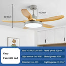 GobekUsa LED Ceiling Fan with Remote Control for Living Bedroom, 48-60 Inch
