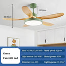 GobekUsa LED Ceiling Fan with Remote Control for Living Bedroom, 48-60 Inch
