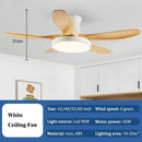 GobekUsa LED Ceiling Fan with Remote Control for Living Bedroom, 48-60 Inch