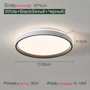 GobekUsa LED Ceiling Lamp: Simple Modern Round Study Bedroom Balcony Light