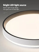 GobekUsa LED Ceiling Lamp: Simple Modern Round Study Bedroom Balcony Light