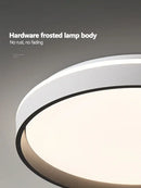 GobekUsa LED Ceiling Lamp: Simple Modern Round Study Bedroom Balcony Light