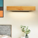 GobekUsa Modern Wood LED Sconce Vanity Light - Rectangular Bathroom Lighting Fixture