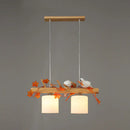 GobekUsa Modern Wood Linear Island Lighting for Restaurants - Natural Wood Island Light