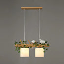 GobekUsa Modern Wood Linear Island Lighting for Restaurants - Natural Wood Island Light