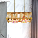 GobekUsa Modern Wood Pendant Light in Roof Shape, Beige Hanging Fixture, 16"/19.5" Width