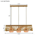 GobekUsa Modern Wood Pendant Light in Roof Shape, Beige Hanging Fixture, 16"/19.5" Width
