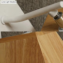 GobekUsa Beige Trapezoid Shade Rotatable Wood Wall Sconce - Modern Balcony Bedroom Lamp