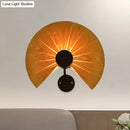 GobekUsa Handmade Wood Veneer Wall Sconce with Modern Stylish Design and 1 Light - Perfect for Restaurants, with Black Finish