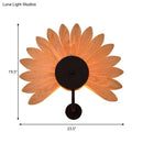 GobekUsa Handmade Wood Veneer Wall Sconce with Modern Stylish Design and 1 Light - Perfect for Restaurants, with Black Finish