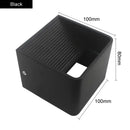 Modern wooden cube led wall light bedroom sconce by Decorbites