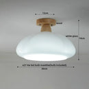 GobekUsa LED Wicker Wood Ceiling Lights Modern Style Hallway Nordic Luminaria