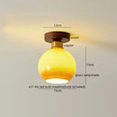 GobekUsa LED Wicker Wood Ceiling Lights Modern Style Hallway Nordic Luminaria